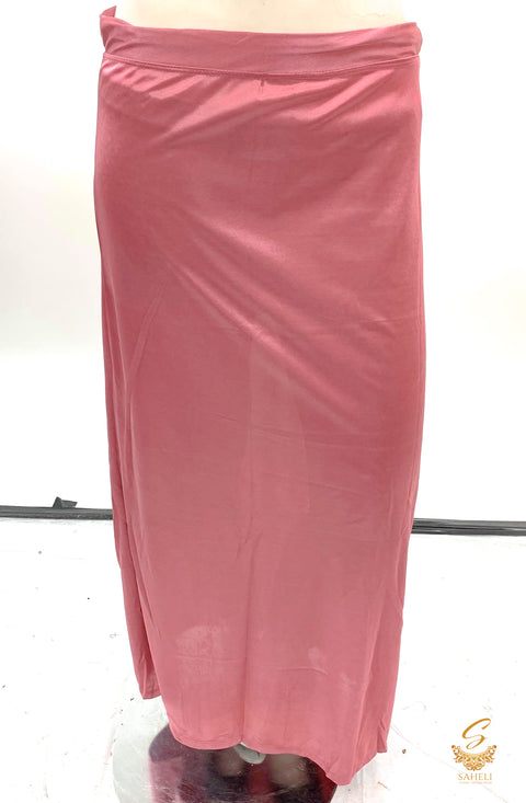 Mauve pink colour shiny soft silky stretchable fabric (waist 40 inches and length 40 inches)