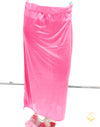Fuchsia pink colour shiny soft silky stretchable fabric (waist 40 inches and length 40 inches)
