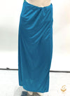 Skyblue colour shiny soft silky stretchable fabric (waist 40 inches and length 40 inches)