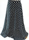 Polka Dots beautiful floral print soft fabric multi flared skirts