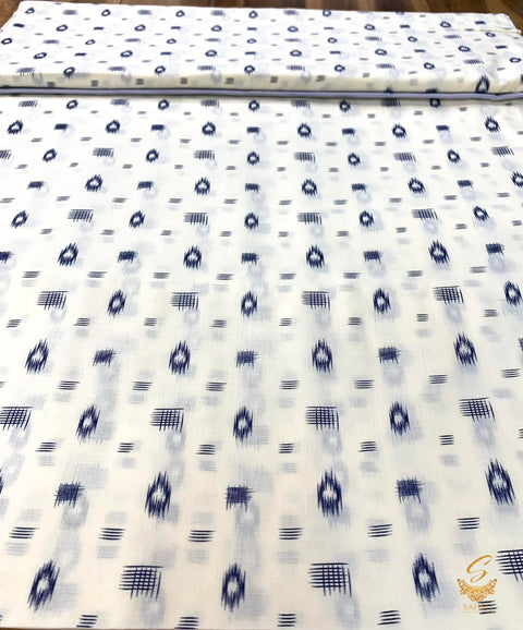 Cotton printed fabric in cream colour (per meter) 110cm width