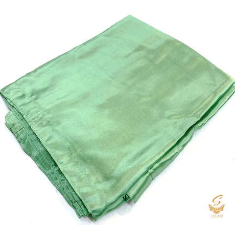 Pastel mint green Colour satin silk Based Petikot(Waist 44 , Length -39)