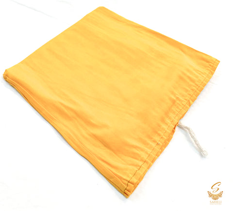Dark yellow  colour cotton based petikot(Waist 44 , length -39)