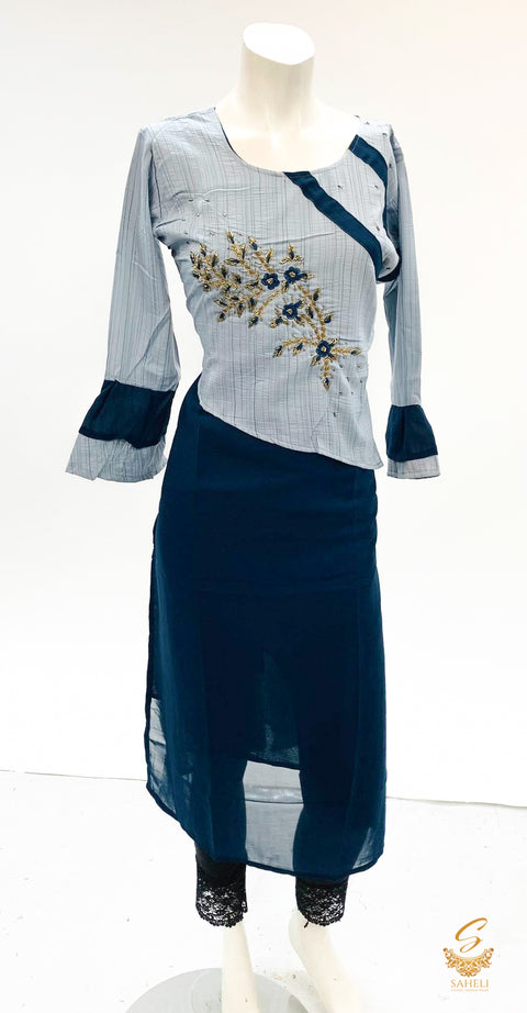 georgette based designer kurti size 42