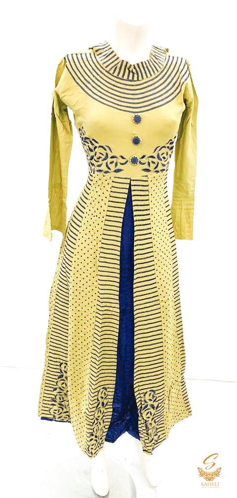 rayon based embroidered designer kurti size 40