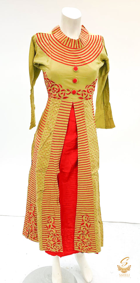 rayon based embroidered designer kurti size 40