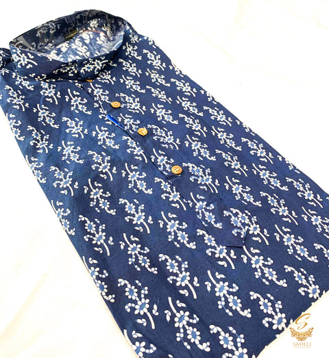 Printed cotton short kurti