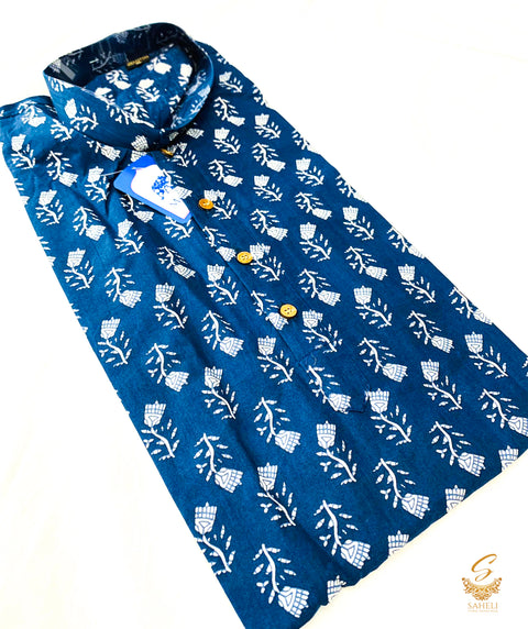 Printed cotton short kurti