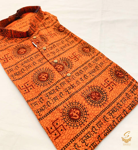 Cotton OM print Kurti