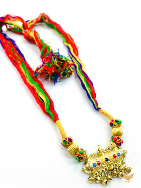 Multicoloured  Kantha mala,Punjabi Traditional Jewellery for Bhangra