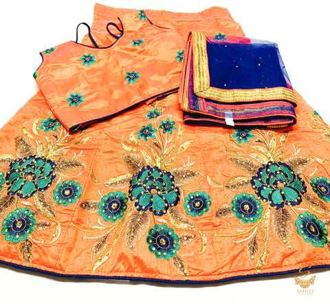 Kids stitched heavy lehnga size (4-5 years)