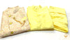 Pastel lemon colour Art silk based kurta with pent & brocade silk floral print jacket