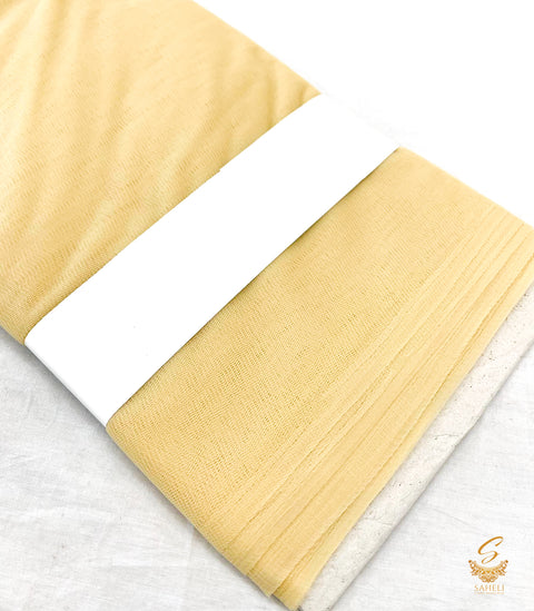 Pastel beige colour netting Fabric (per meter)146cm width