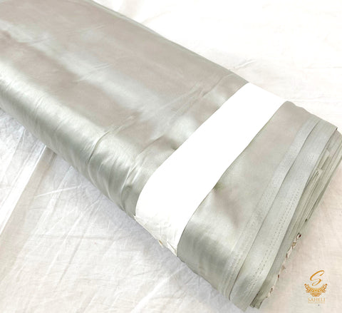 Grey colour japanese satin (per meter) 126cm width