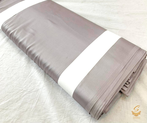 Grey  colour japanese satin (per meter) 126cm width