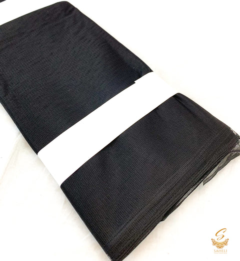 Black colour netting Fabric (per meter) 146cm width