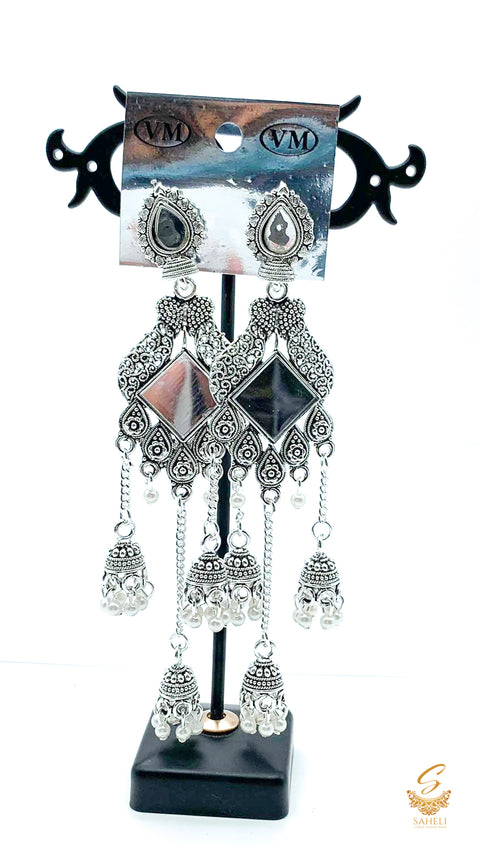 Beautiful Oxidised  Earrings Jhumka