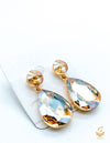 GoldenColour Beautiful Shiny Crystal Small Earring