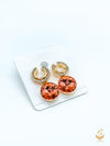 Copper Colour Beautiful Shiny Crystal Small Earring