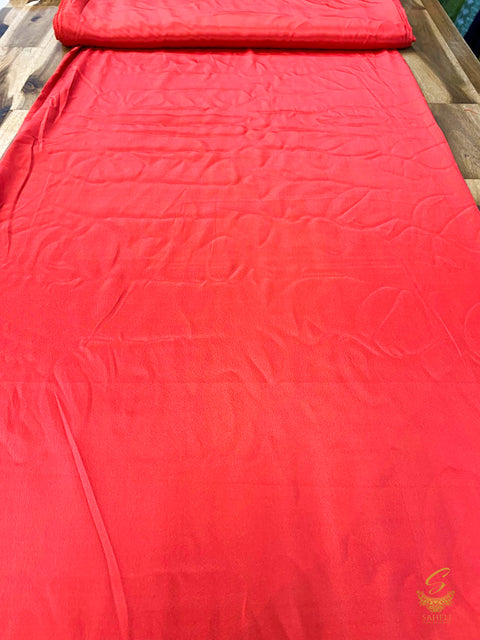 Red Colour Spanish Crape (per meter) 120cm