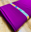 Dark Purple colour beautiful crape Fabric (per meter) 110cm