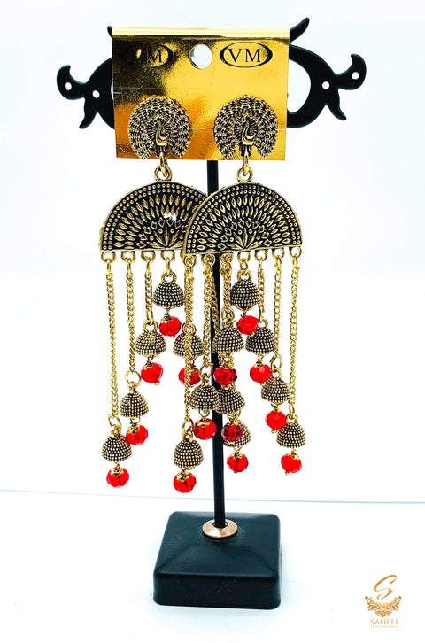 Beautiful Oxidised earrings