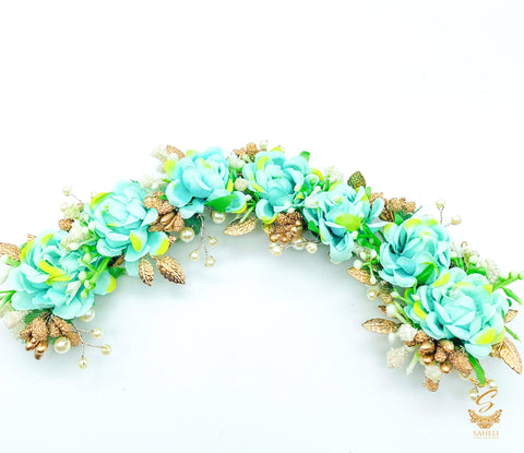 Beautiful Pearl work Floral Gajra