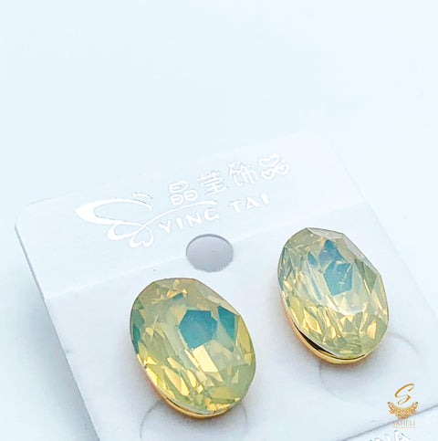 PAstel mint Colour Beautiful Shiny Crystal Small stud