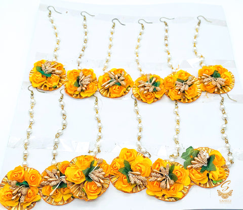 Floral Tikke For Haldi (price Each Tikka)