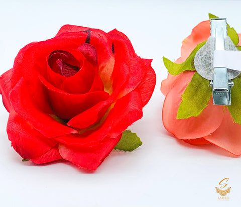 Beautiful coloured Rose For hair styling (price per Rose)
