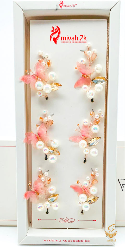 BEautiful Crystal Shine PEarls Hair Accessory(Full Box)