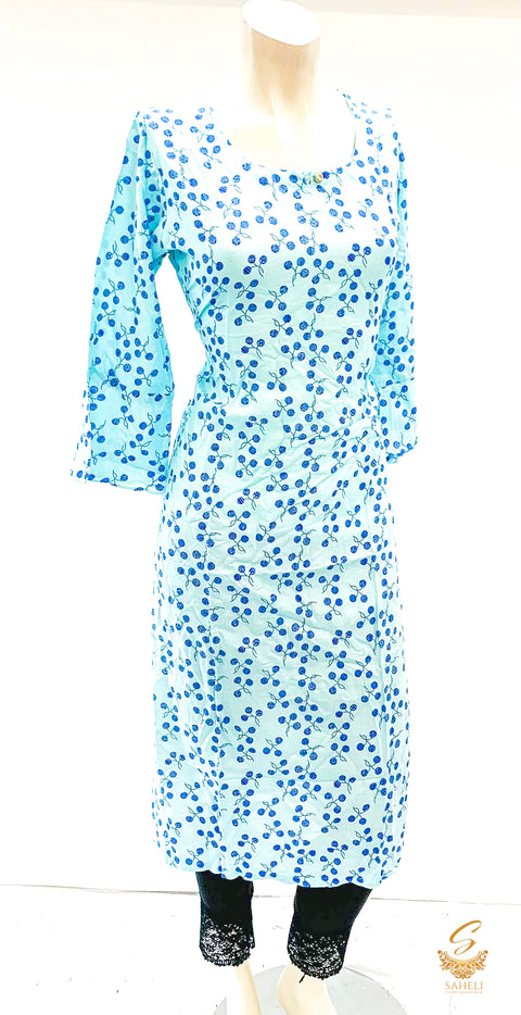 printed Rayon flared kurti