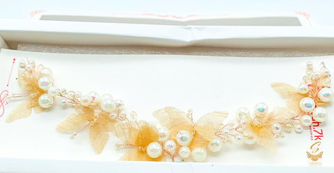 BEautiful Crystal Shine PEarls Hair Accessory(Full Box)