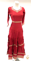 heavy flared embroidered Rayon Kurti