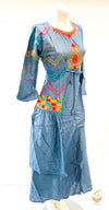 rayon based embroidered flared jacket style kurti
