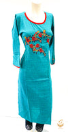 Rayon Based Embroidered Kurti