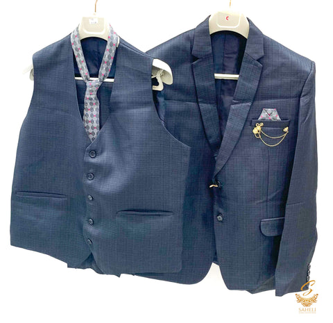 Anchor Grey colour Mens 4 piece suit