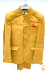 Medallion yellow colour beautiful soft fabric jodhpuri suit