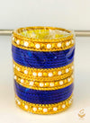 Violet colour metal bangles set for kids