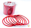 Maroon colour metal bangles for kids (2 dozen)