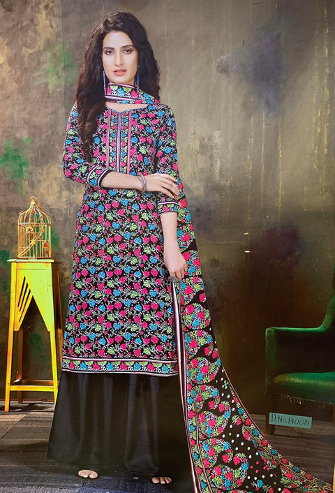 Designer Woolen Collection Fabric   TOP :- *Pashmina jacquard Print with exclusive Swarovski  Diamond WORK cut:-2.50 mtr appx BOT:-  *Heavy spun bottom 2.50mtr  Dupatta:- TWILL SHAWL * PRINTED 2:25 cut   Size: Unstitched