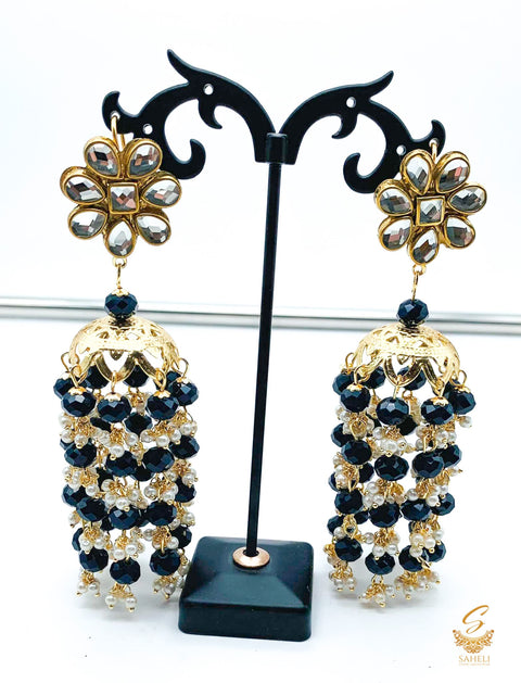 Black Pearls beautiful jhumka