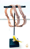 Latest Rose GoldBeautiful American Diamond Bangles/ Kade with Unique shape