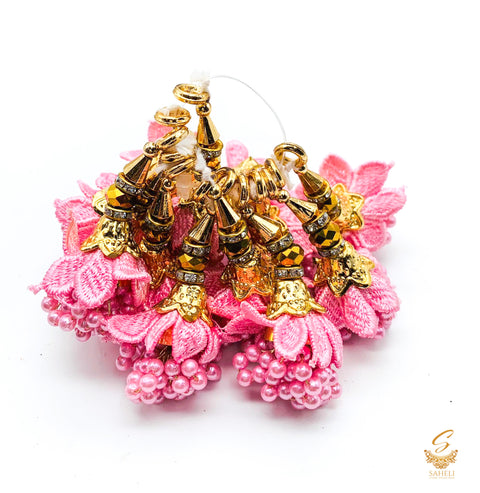 Baby Pink Pearl Small Size Latkan Tassel (PER PAIR)