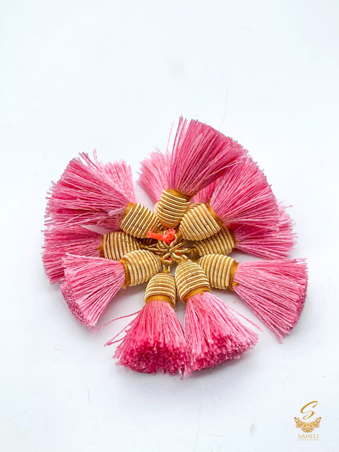 Pink Colour Small Latkan For Blouse/Dupatta (PER PAIR)