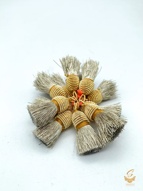 Light Gold Colour Small Latkan For Blouse/Dupatta (PER PAIR)