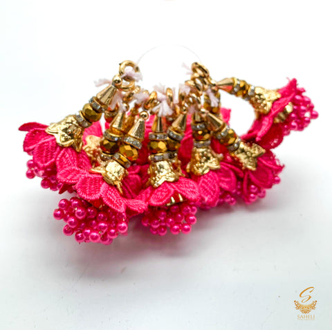 Pink Pearl Small Size Latkan Tassel (PER PAIR)