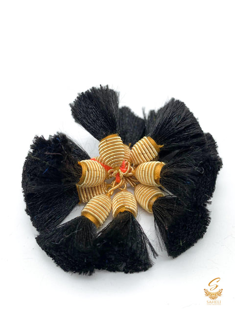 Black Colour Small Latkan For Blouse/Dupatta (PER PAIR)