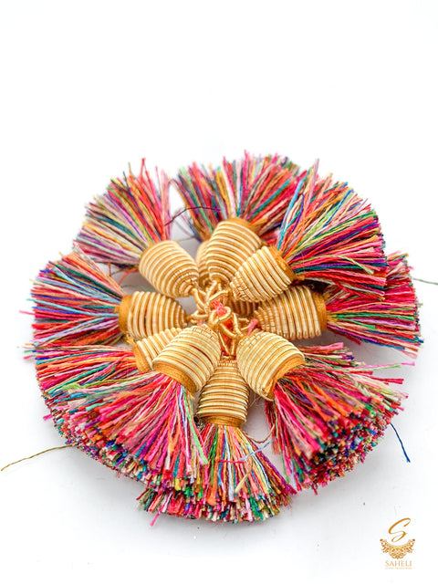 Multi Colour Small Latkan For Blouse/Dupatta (PER PAIR)