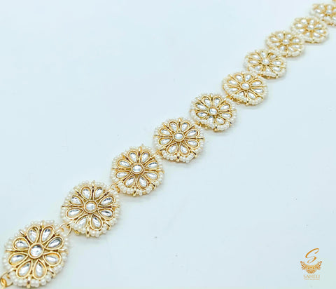 Kundan stone with pearls beautiful Sheeshpatti